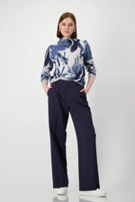 Pull motifs bleu - Monari