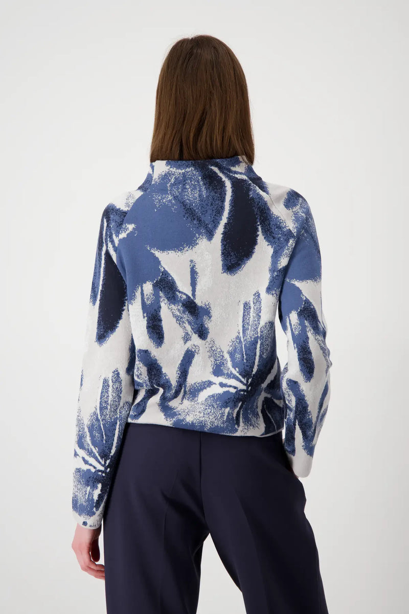 Pull motifs bleu - Monari