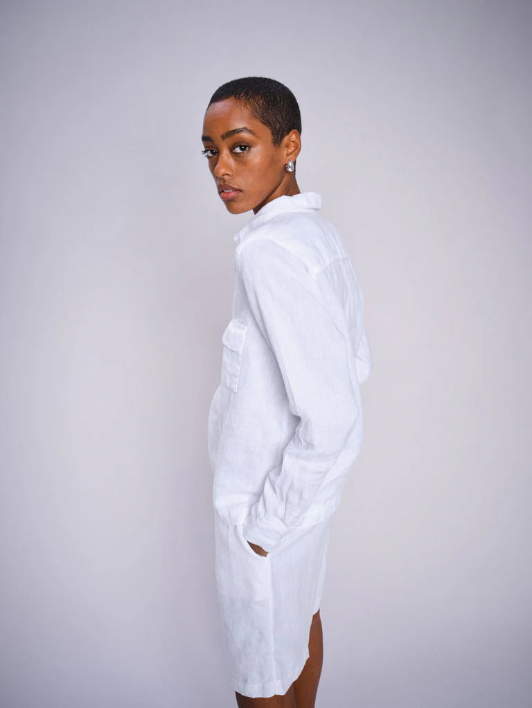Blouse lin blanche - Mos Mosh