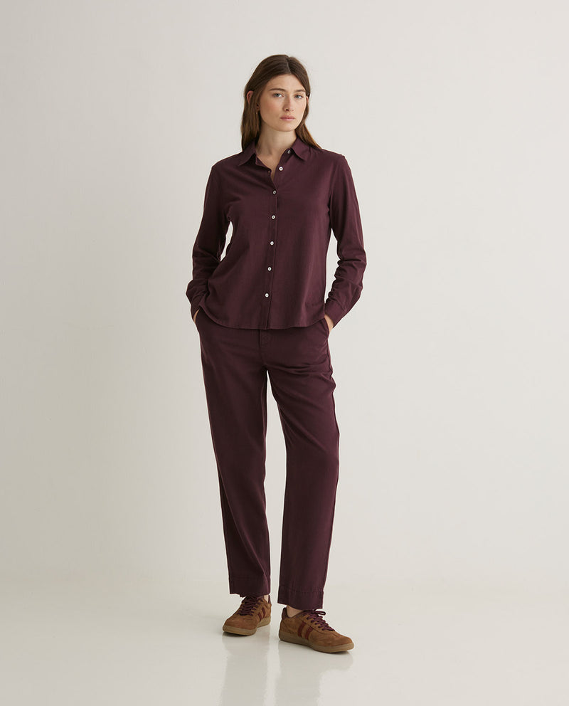 Chemisier aubergine - Yerse