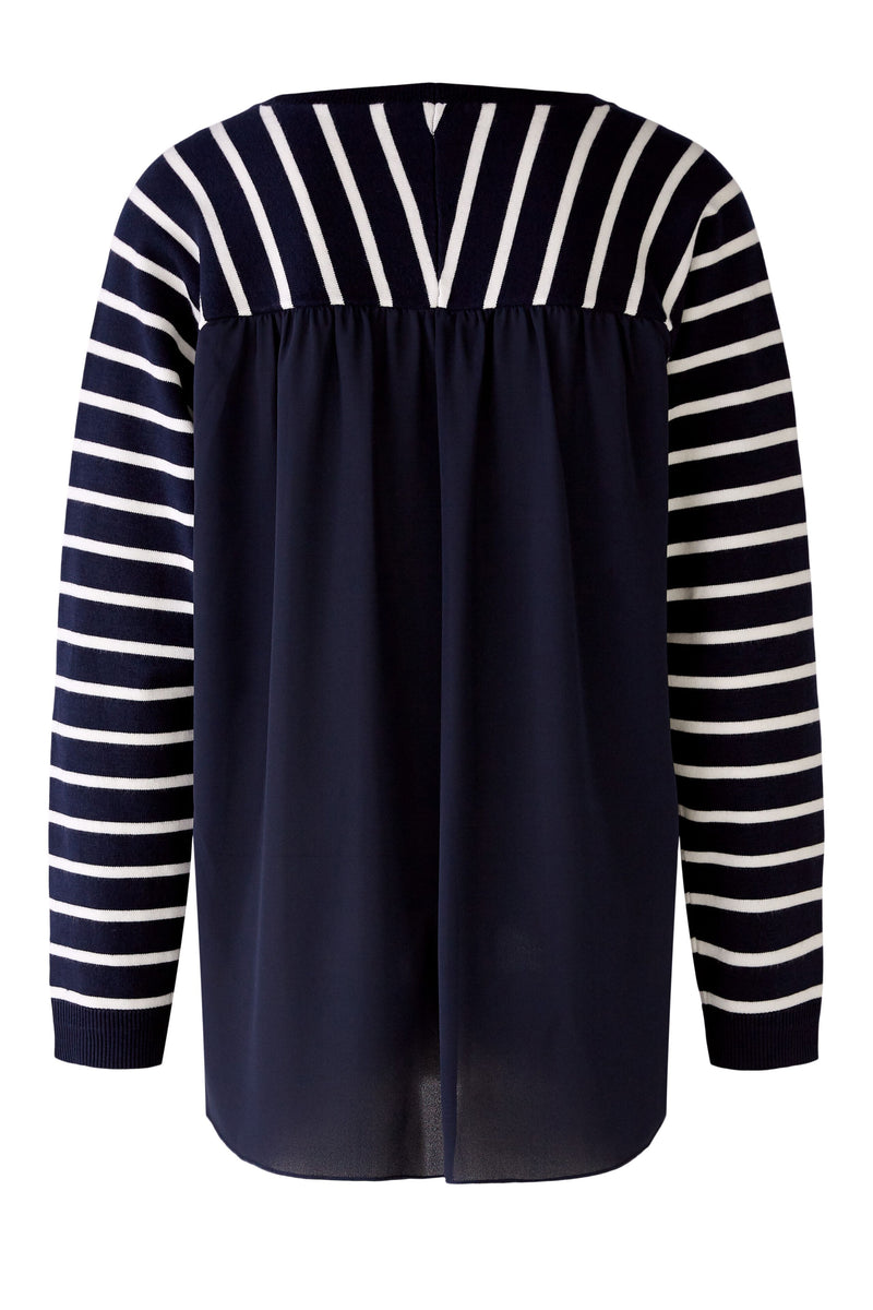 Pull rayures marine -  OUI