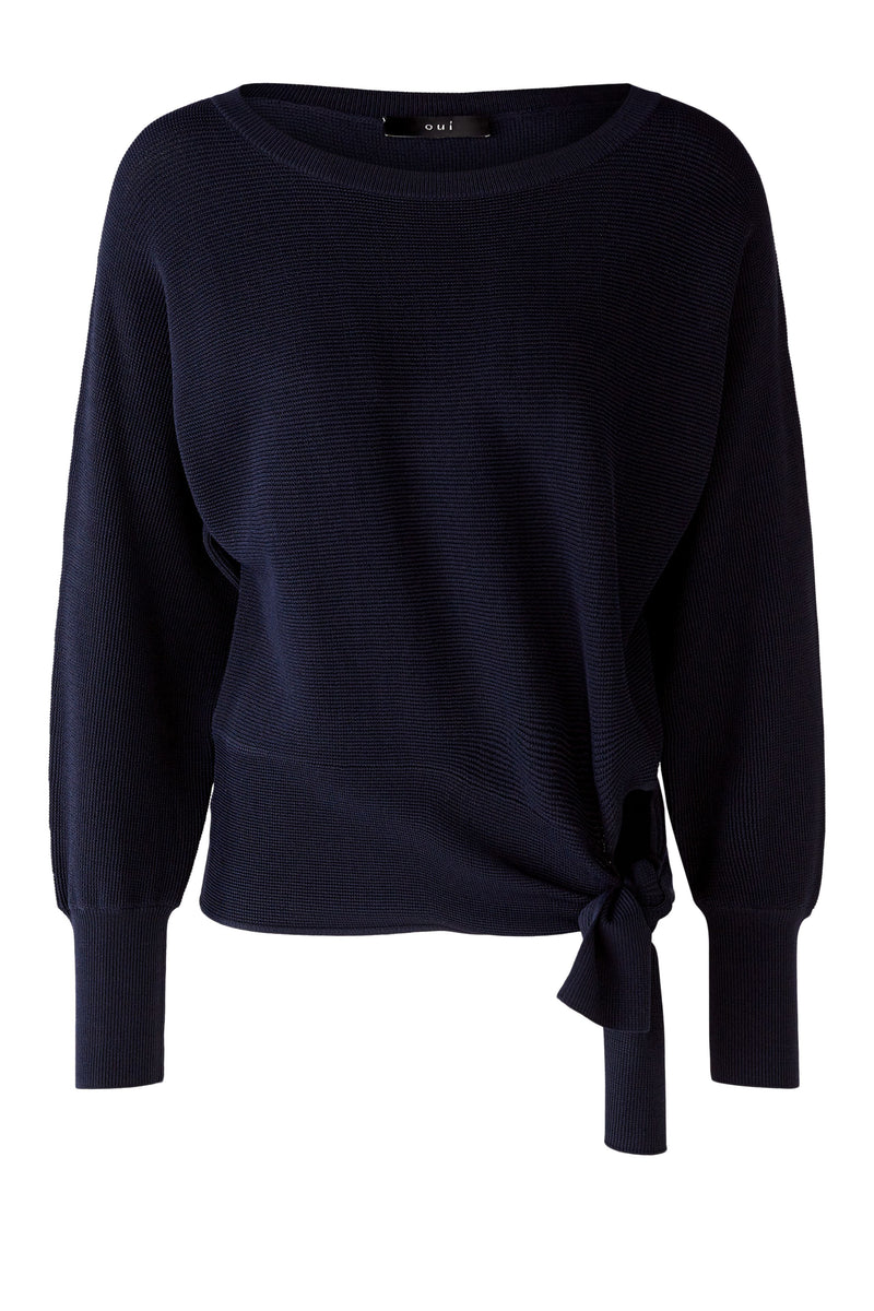 Pull tricot marine - OUI