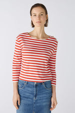 Pull rayures rouge - OUI