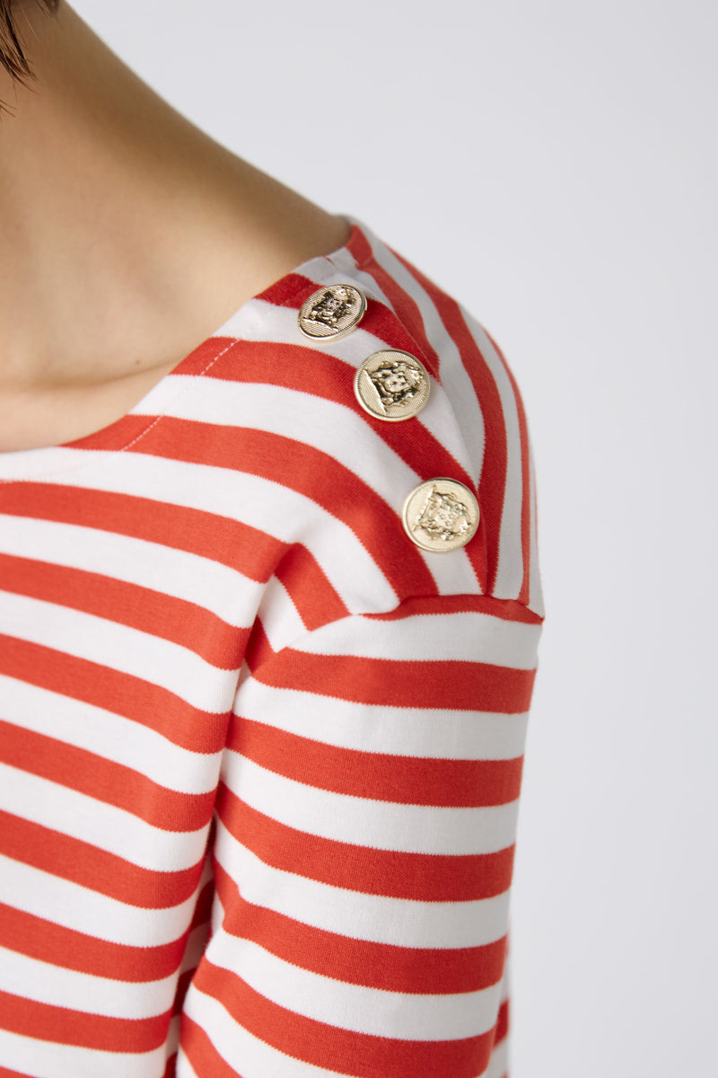 Pull rayures rouge - OUI