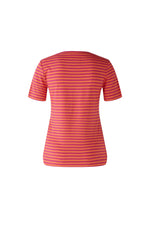 Pull rayure rose orange - OUI