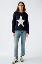 Pull tricot marine - OUI