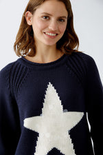 Pull tricot marine - OUI