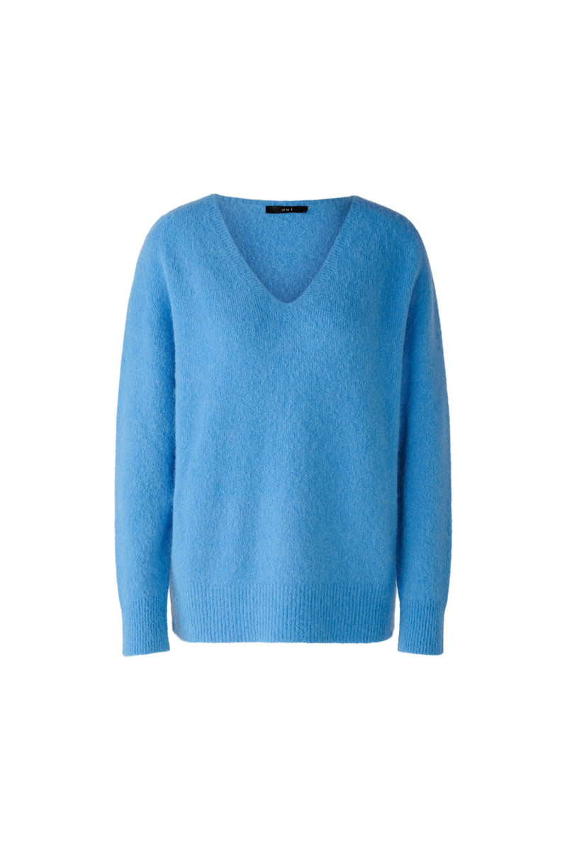 Pull laine bleu - OUI