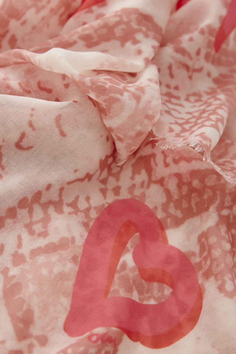 Foulard rose - OUI