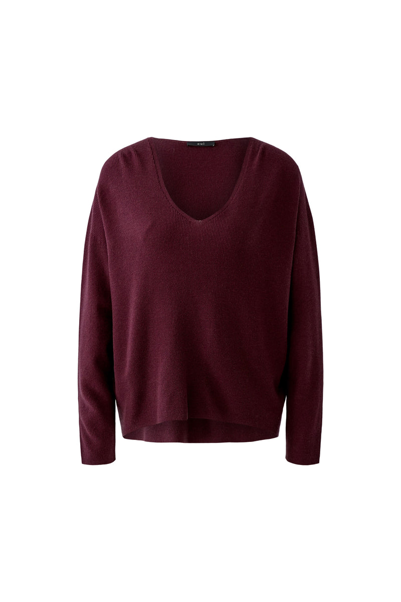 Pull bordeau - OUI