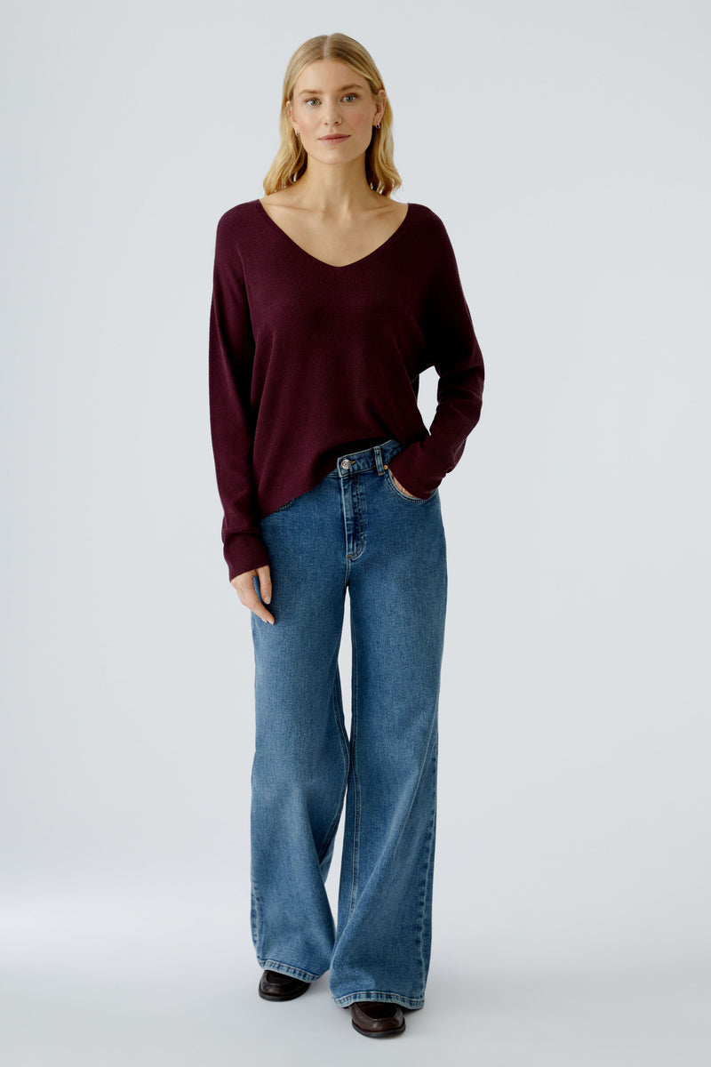 Pull bordeau - OUI