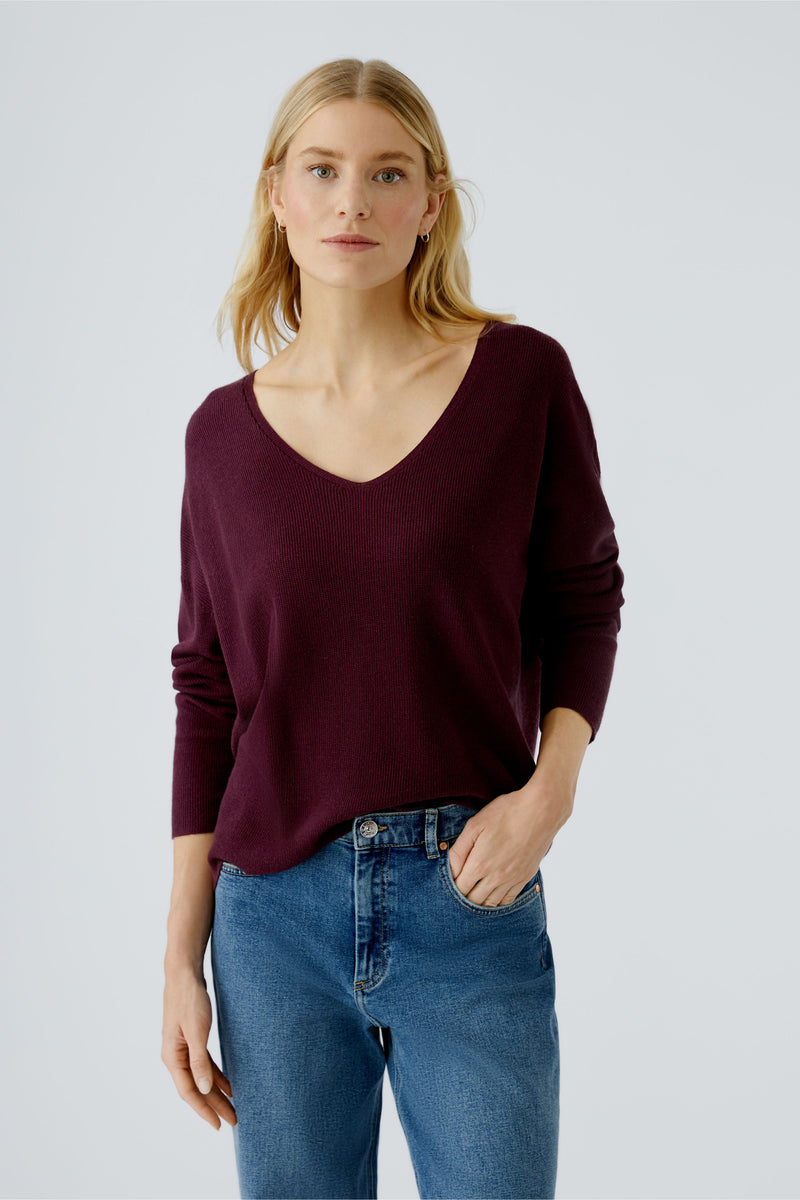 Pull bordeau - OUI