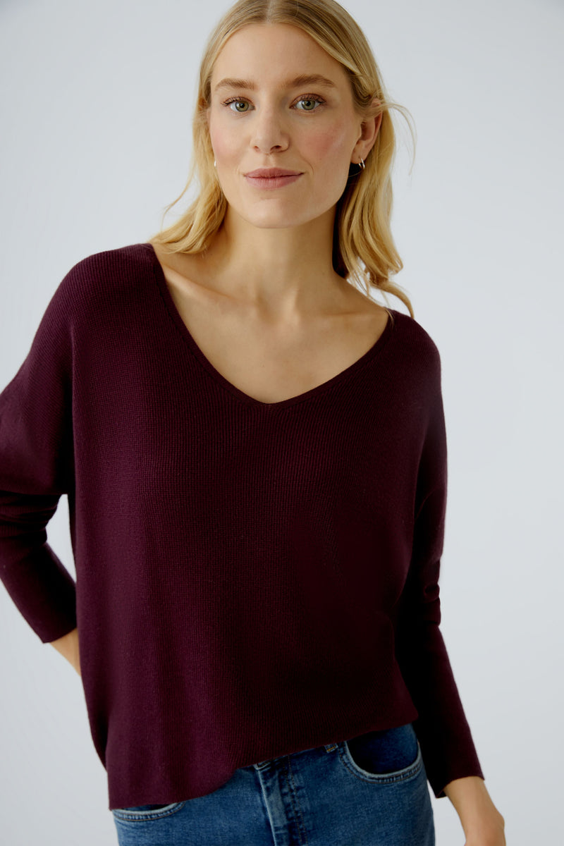 Pull bordeau - OUI