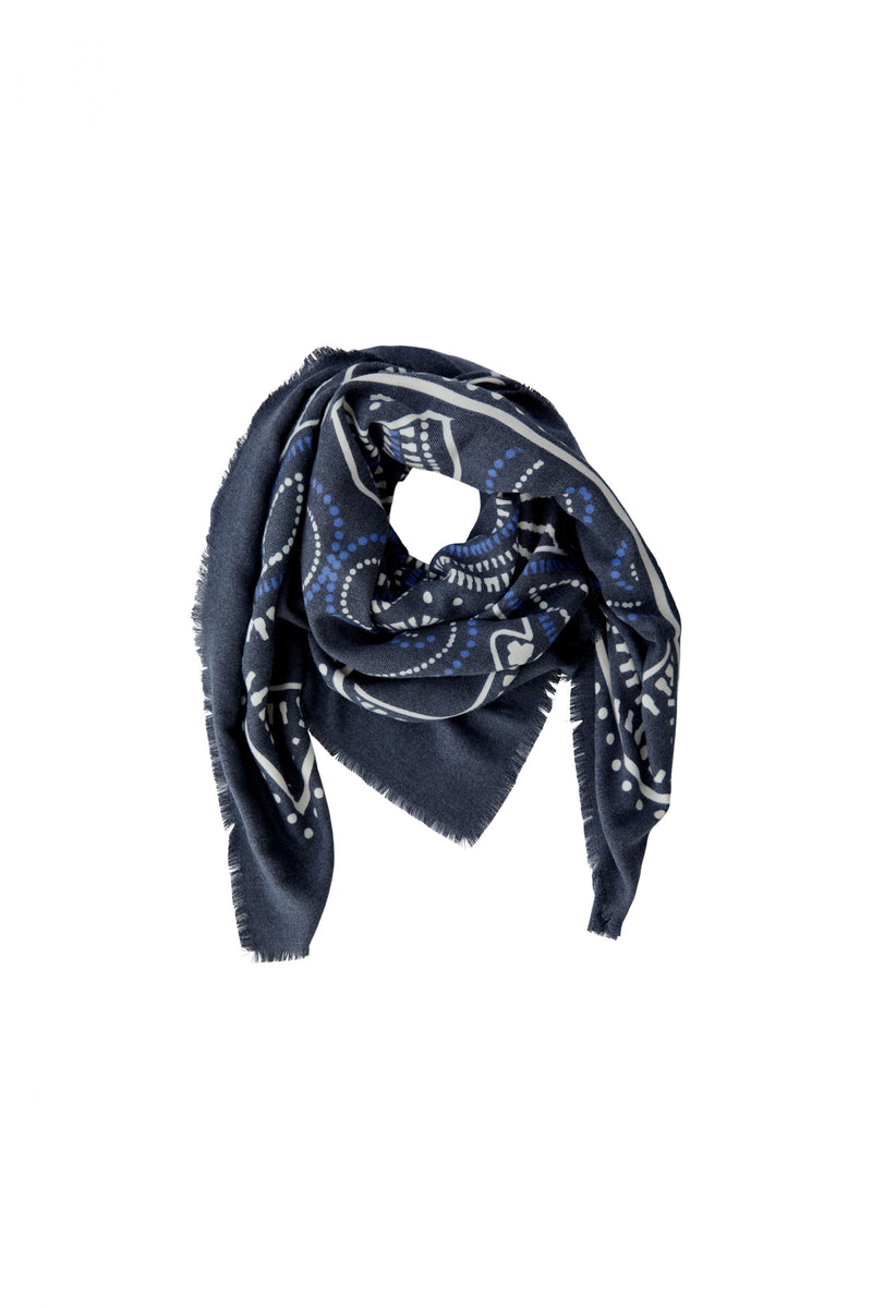 Foulard bleu - OUI