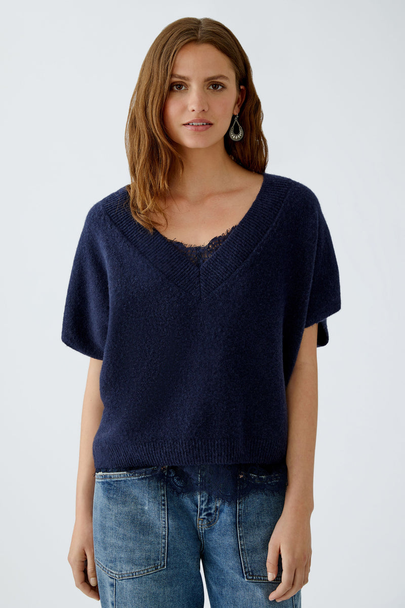 Pull col V - OUI