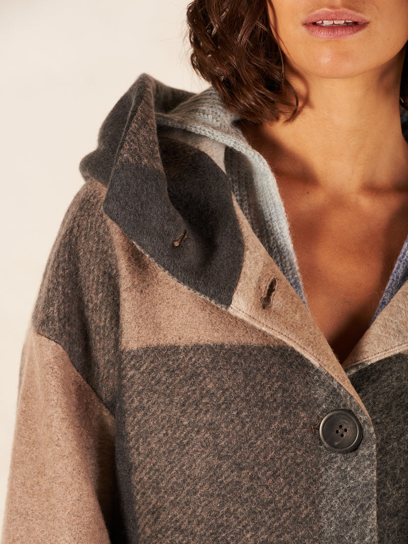 Manteau à carreaux - Nile