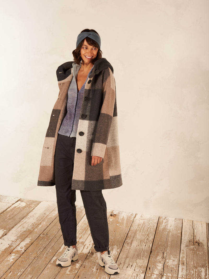 Checked coat - Nile