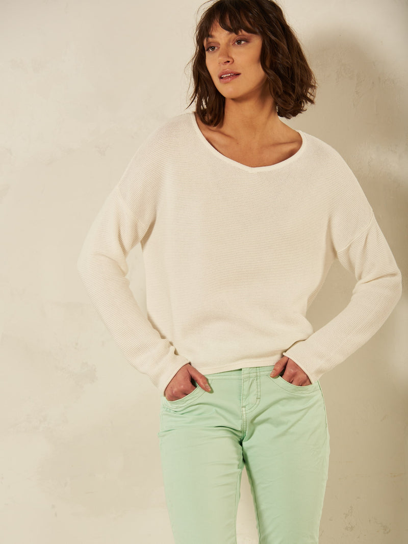 Pull tricot blanc - Nile