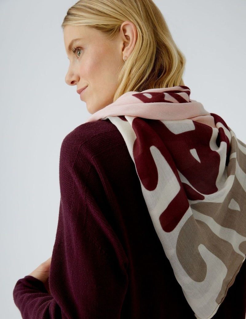 Foulard bordeau - OUI