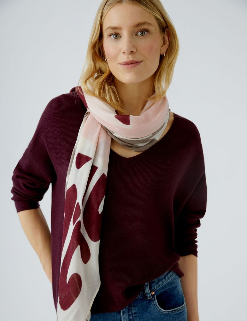 Foulard bordeau - OUI