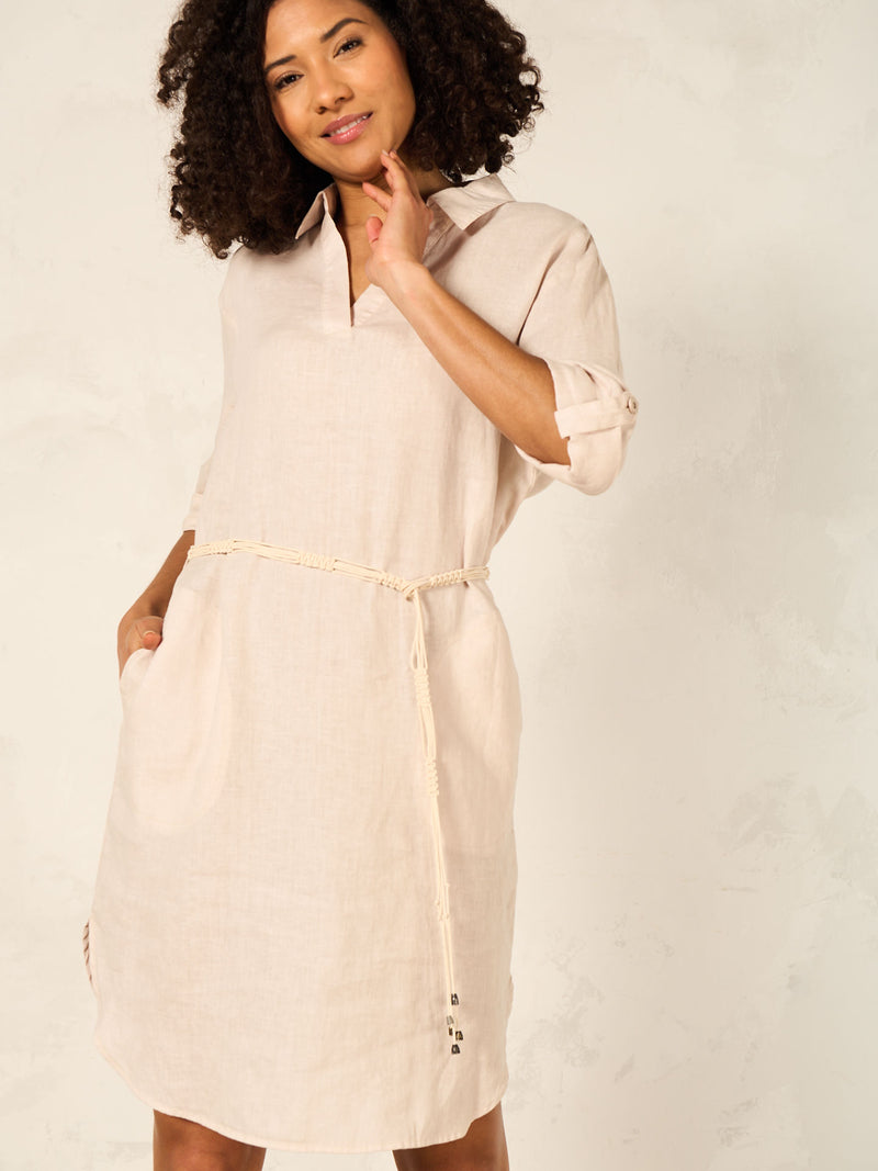 Robe lin beige - Nile