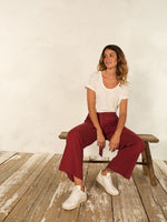 Pantalon bordeaux - Nile